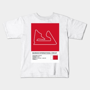 Bahrain International Circuit [info] Kids T-Shirt